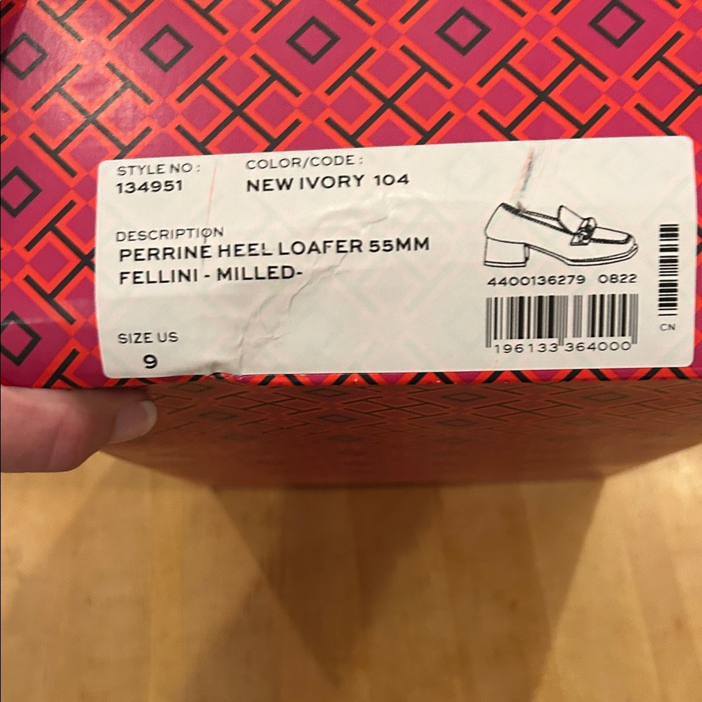 Tory Burch White Loafers with Gold Accent